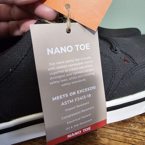 Twisted X Nano Composite Safety Toe Work Kicks Sneakers Black Mens Size 11 - Picture 12 of 14